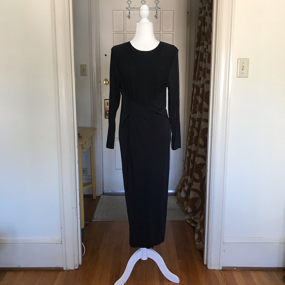 Oak + Fort Black Dress